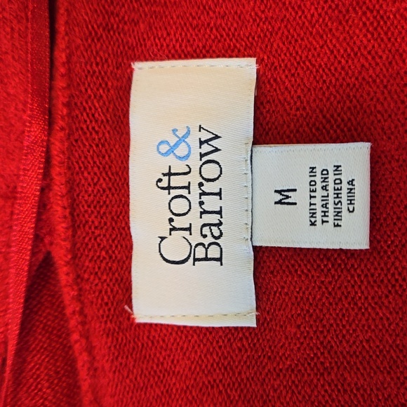 CROFT & BARROW WOMEN'S OPEN FRONT KNITTED CARDIGAN SIZE MEDIUM - Picture 8 of 10